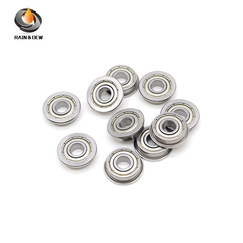10PCS F695ZZ 5X13X4 mm ABEC-7 Skate Bearing Steel Radial Shaft Deep Groove Flange Ball Bearing