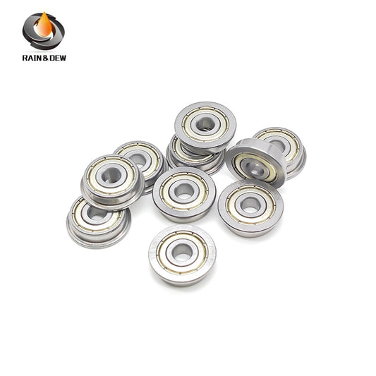 10PCS F627ZZ  7X22X7mm  Miniature Flange Bearings  ABEC-7 Double Metal Shielded,Chrome Steel for 3D Printers & Small Mechanisms