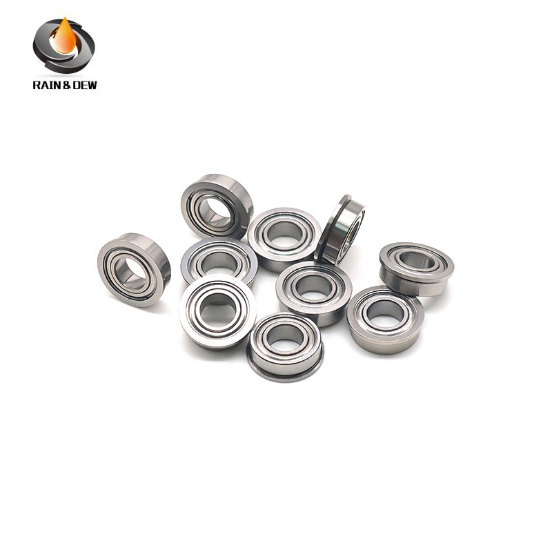 10PCS MF126ZZ Miniature Flange Bearings 6X12X4 mm Double Metal Shielded for Secure & Easy Mounting