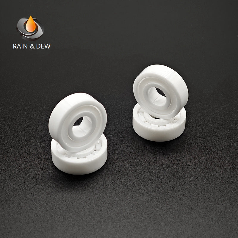 1/2Pcs 6000 CE  10*26*8mm Full Ceramic Bearing  ABEC-9 Zirconia Ceramic Deep Groove Ball Bearings for Fishing Reel