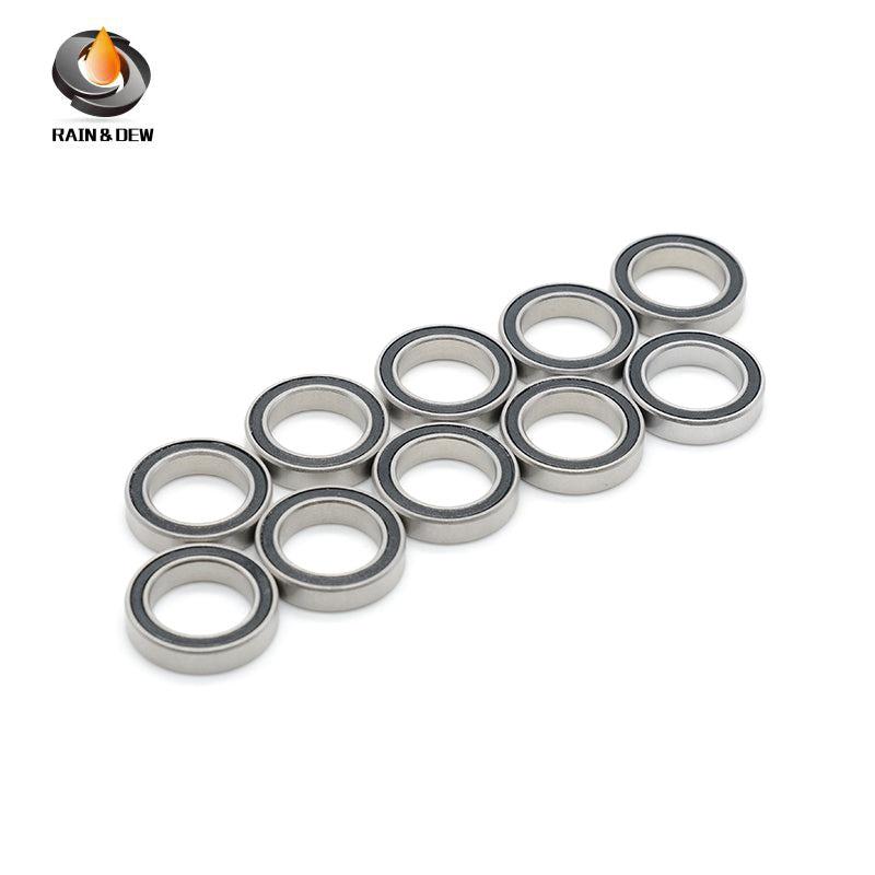 6701RS 12X18X4mm 10Pieces Bearing ABEC-7  Chrome Steel Ball Bearings With Black Rubber Seal 6701-2RS