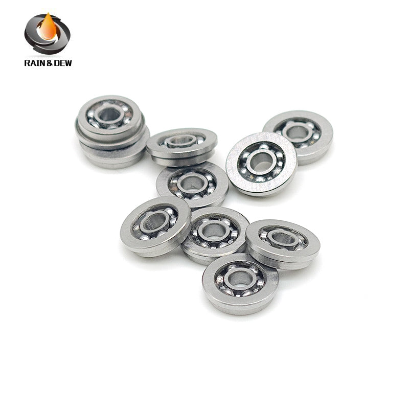 10PCS MF83OPEN 3x8x2.5 mm Flange Bearing Deep Groove Ball Bearing High Quality MF83 Open