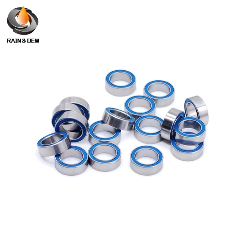 6702RS ABEC-7 Bearing 15x21x4 mm 10PCS Hobby Electric RC Car Truck Blue Sealed  MR74RS 4X7X2.5  MR105RS 5X10X4  686RS 6x13x5