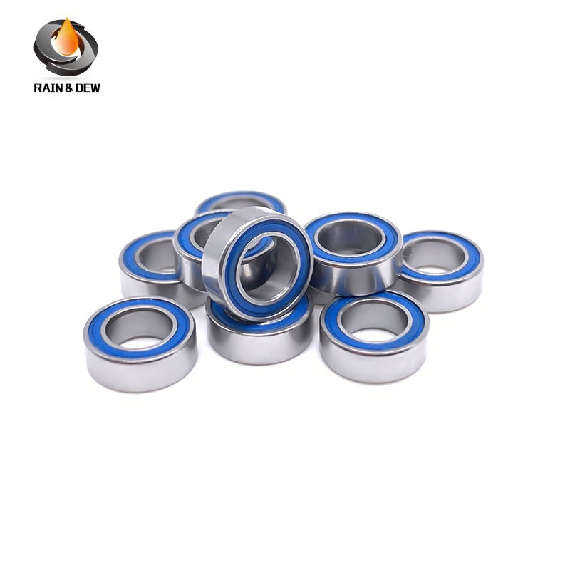 MR74RS-Blue Bearing ABEC-7 (10PCS) 4X7X2.5 mm Miniature MR74-2RS Ball Bearings Blue Rubber Sealed