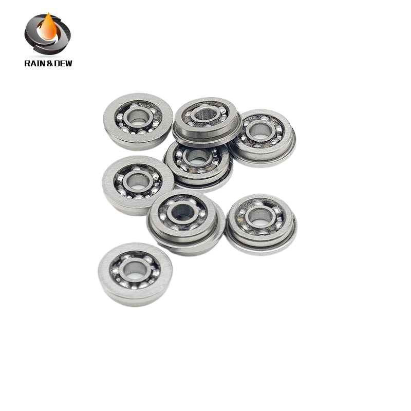 10PCS MF83OPEN 3x8x2.5 mm Flange Bearing Deep Groove Ball Bearing High Quality MF83 Open