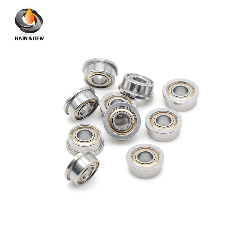 10PCS Precision F684ZZ Flanged Bearing with Shield 4*9*4 mm  for Easy Mounting & Positioning