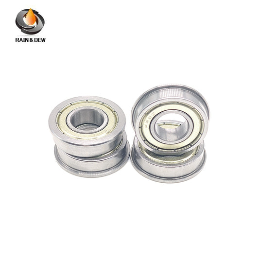 6PCS FR8ZZ Double Shielded Flanged Bearing - 12.7x28.575x7.93 mm (1/2" x 1-1/8" x 5/16") Inch Series, Chrome Steel, for Industrial Equipment & Precision Applications