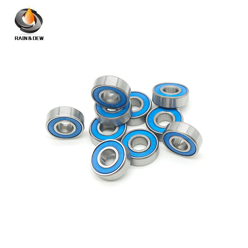 695RS-Blue Bearing 10PCS 5x13x4 mm ABEC-7 Hobby Electric RC Car Truck 695 RS 2RS Ball Bearings 695-2RS Blue Sealed