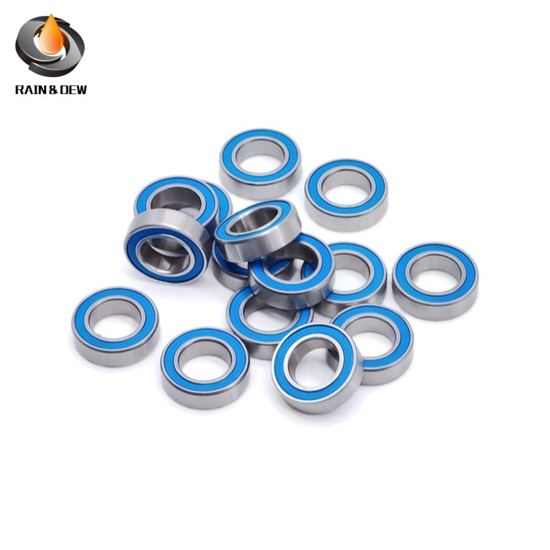 6702RS ABEC-7 Bearing 15x21x4 mm 10PCS Hobby Electric RC Car Truck Blue Sealed  MR74RS 4X7X2.5  MR105RS 5X10X4  686RS 6x13x5
