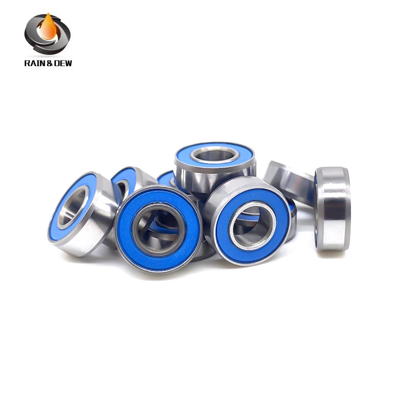MR115RS-Blue Bearing ABEC-7 (10PCS) 5X11X4 mm Miniature MR115-2RS Ball Bearings Blue Rubber Sealed