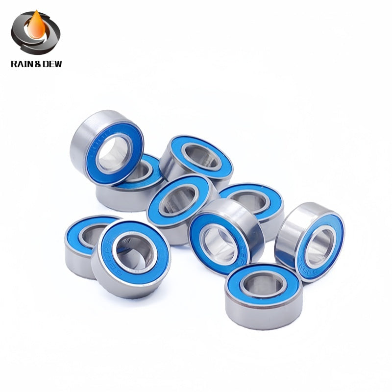 6702RS ABEC-7 Bearing 15x21x4 mm 10PCS Hobby Electric RC Car Truck Blue Sealed  MR74RS 4X7X2.5  MR105RS 5X10X4  686RS 6x13x5