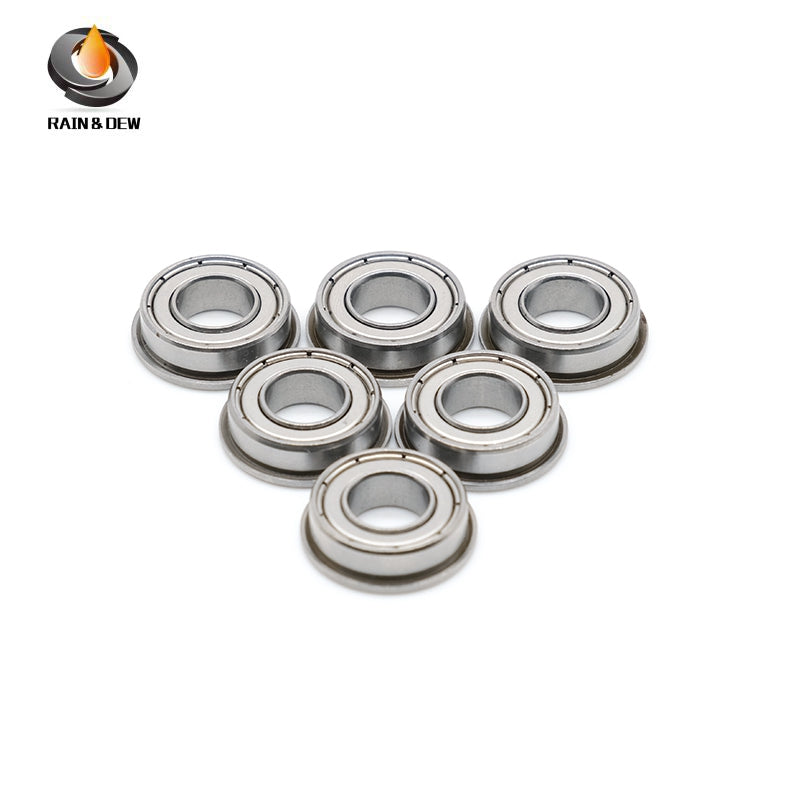 10PCS F687ZZ  7X14X5mm  Miniature Flange Bearings  ABEC-7 Double Metal Shielded,Chrome Steel for 3D Printers & Small Mechanisms