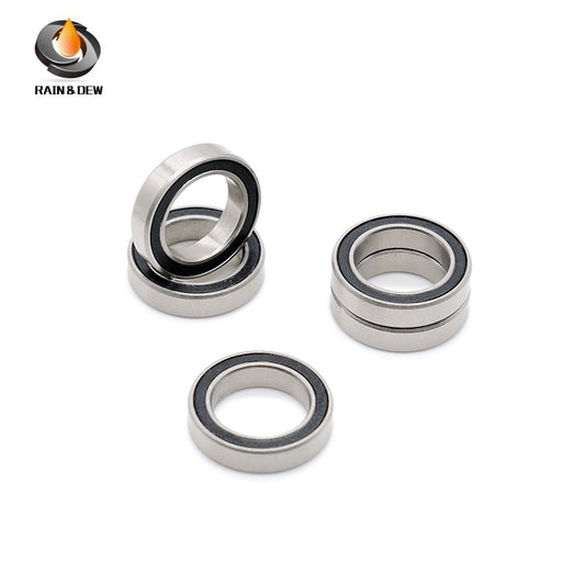 6701RS 12X18X4mm 10Pieces Bearing ABEC-7  Chrome Steel Ball Bearings With Black Rubber Seal 6701-2RS