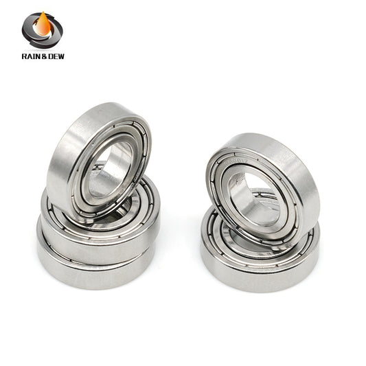 10PCS S6901ZZ  12x24x6 mm Stainless Bearing ABEC-9 Stainless Steel Ball Bearings Shielded High Precision 440C