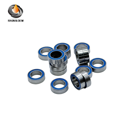 10PCS High-Precision ABEC-7  SMR85RS-Blue  5x8x2.5mm Stainless Steel Body & Blue Rubber Seals for Fishing Equipment