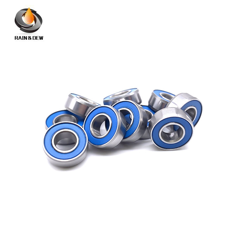 MR115RS-Blue Bearing ABEC-7 (10PCS) 5X11X4 mm Miniature MR115-2RS Ball Bearings Blue Rubber Sealed