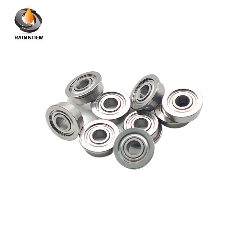 MF83ZZ Flange Bearing 3X8X3 mm 10PCS Double Shielded Bearing Steel Flanged MF83ZZ Ball Bearings