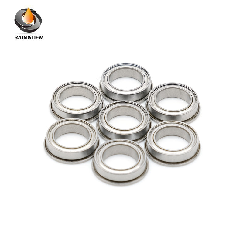 10PCS Flange Bearing  F6700ZZ Flange Bearing 10X15X4mm ABEC-7 Double Shielded