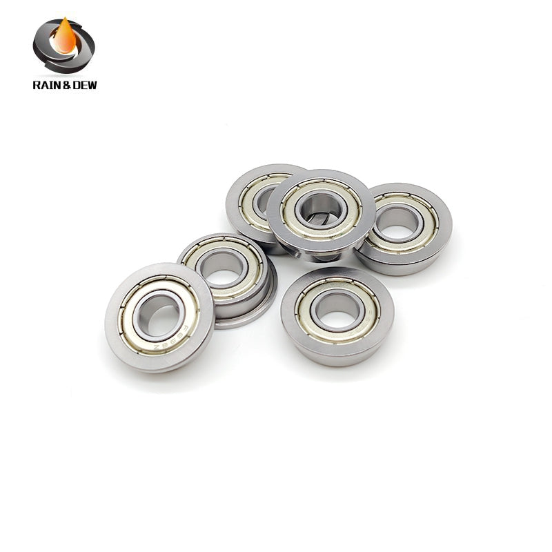10PCS F697ZZ 7X17X5 mm ABEC-7 Skate Bearing Steel Radial Shaft Deep Groove Flange Ball Bearing