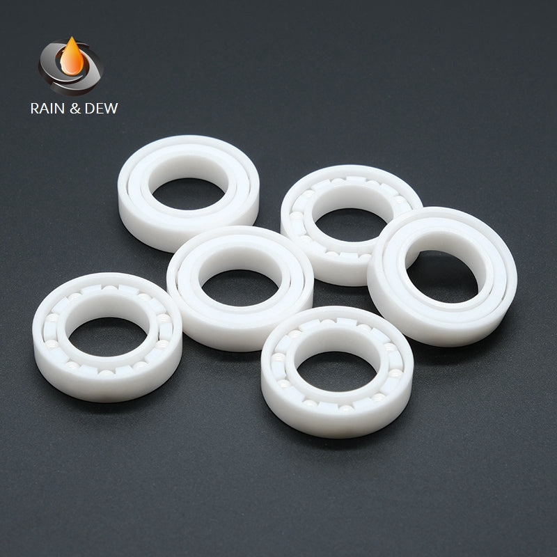 1/2Pcs 6903 CE  17*30*7mm Full Ceramic Bearing  ABEC-9 Zirconia Ceramic Deep Groove Ball Bearings for Fishing Reel
