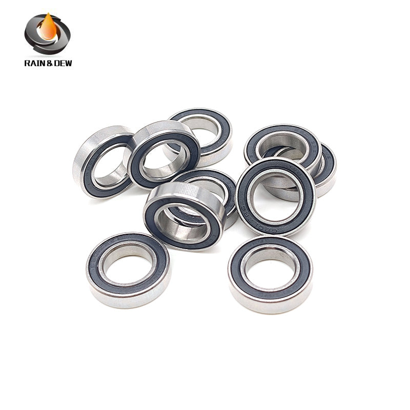 10pcs 6801 2RS Bearing 12x21x5 mm ABEC-7 Metric Thin Section 6801 RS Ball Bearings