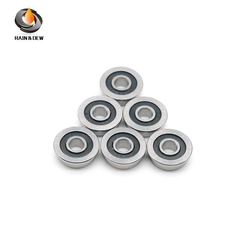 10Pcs F605 2RS Bearing 5x14x5 mm  ABEC-7 Flanged Miniature F605 RS Ball Bearings F605RS For  3D Printer