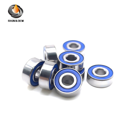 MR83RS-Blue Bearing ABEC-7 (10PCS) 3x8x3 mm Miniature MR83-2RS Ball Bearings Blue Rubber Sealed