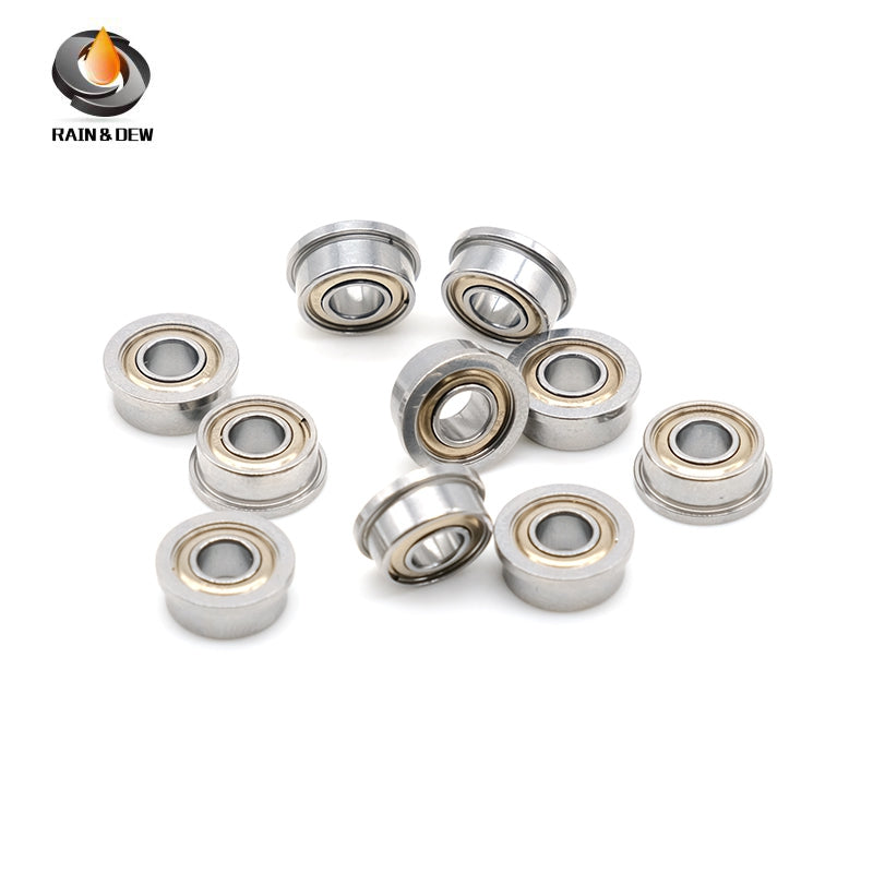 10PCS Precision F684ZZ Flanged Bearing with Shield 4*9*4 mm  for Easy Mounting & Positioning