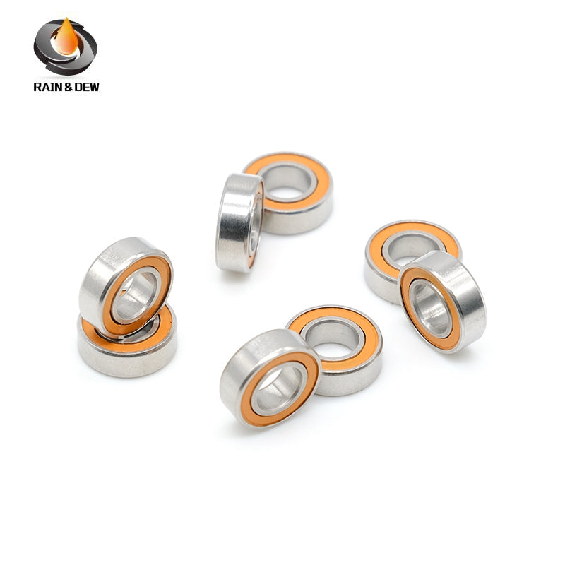 10Pcs SMR126RSCB 6*12*4mm  Stainless Steel hybrid Si3N4 ceramic ball bearing Without Grease Fast Turning  ABEC-7