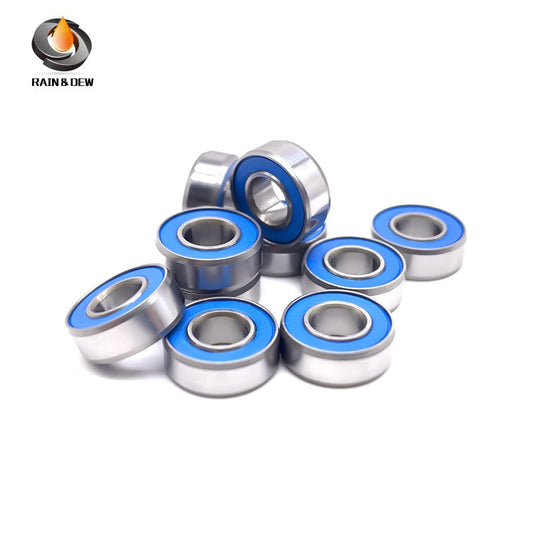 MR115RS-Blue Bearing ABEC-7 (10PCS) 5X11X4 mm Miniature MR115-2RS Ball Bearings Blue Rubber Sealed