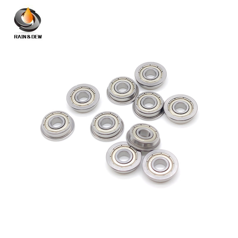 10PCS F695ZZ 5X13X4 mm ABEC-7 Skate Bearing Steel Radial Shaft Deep Groove Flange Ball Bearing