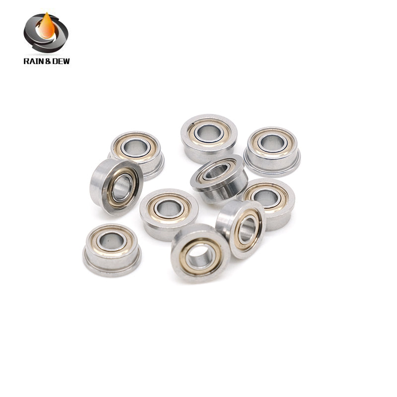 10PCS Precision F684ZZ Flanged Bearing with Shield 4*9*4 mm  for Easy Mounting & Positioning