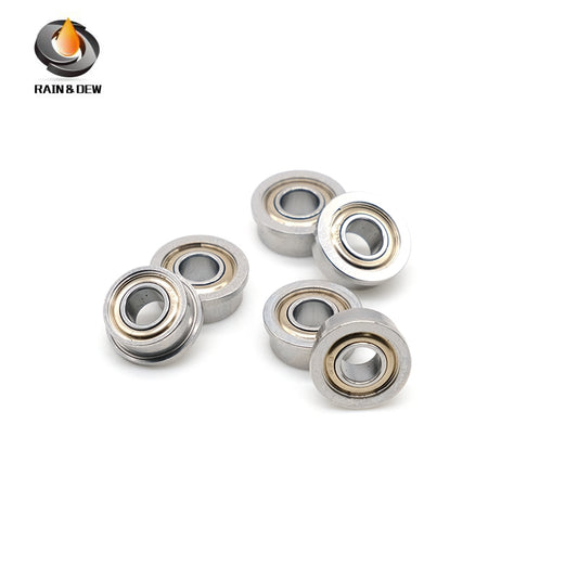 10PCS Precision F684ZZ Flanged Bearing with Shield 4*9*4 mm  for Easy Mounting & Positioning