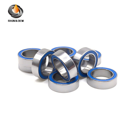MR137RS-Blue Bearing ABEC-7 (10PCS) 7X13X4 mm Miniature MR137-2RS Ball Bearings Blue Rubber Sealed