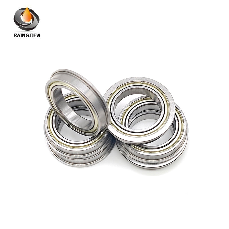 8PCS Precision F6805ZZ Flanged Bearing 25X37X7mm Double Shielded, Chrome Steel, for Easy Mounting & Positioning in CNC, 3D Printers & Small Mechanisms
