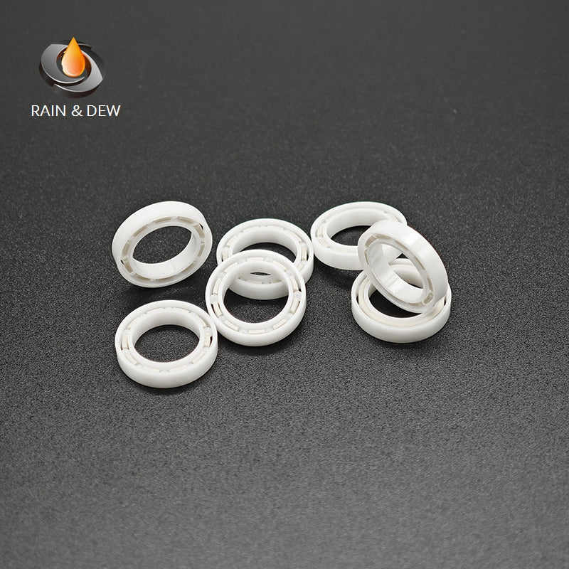 1/2Pcs  6700W3 CE  10*15*3mm Full Ceramic Bearing  ABEC-9 Zirconia Ceramic Deep Groove Ball Bearings for Fishing Reel