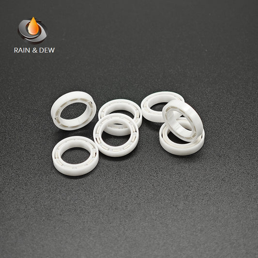 1/2Pcs  6700W3 CE  10*15*3mm Full Ceramic Bearing  ABEC-9 Zirconia Ceramic Deep Groove Ball Bearings for Fishing Reel