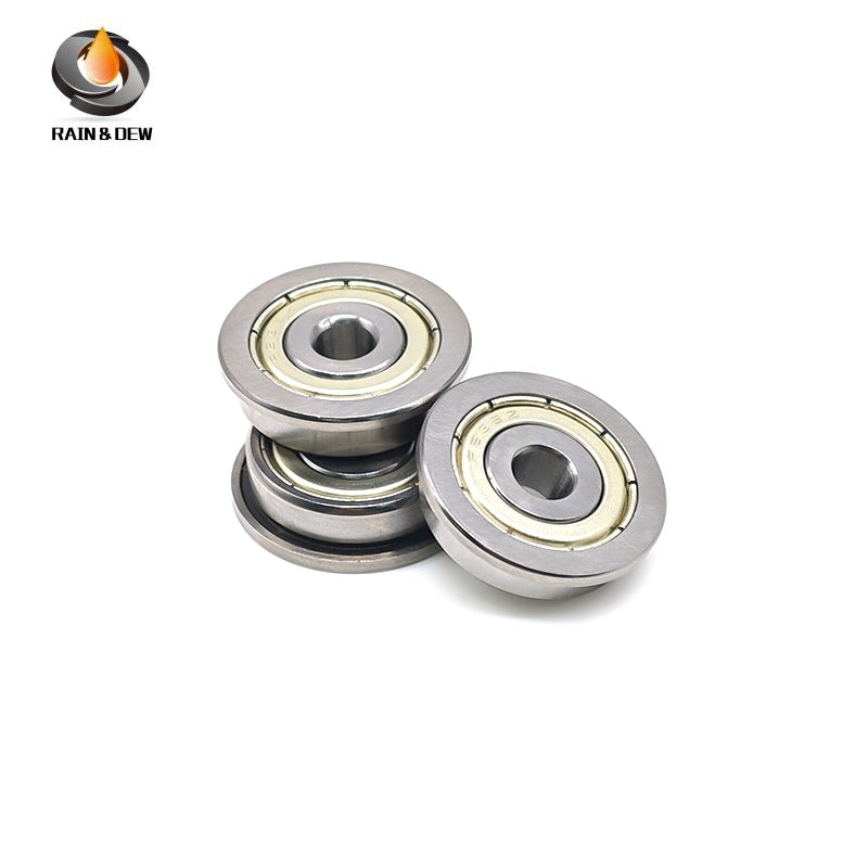 10PCS Flange Bearing  F635ZZ Flange Bearing 5X19X6mm ABEC-7 Double Shielded