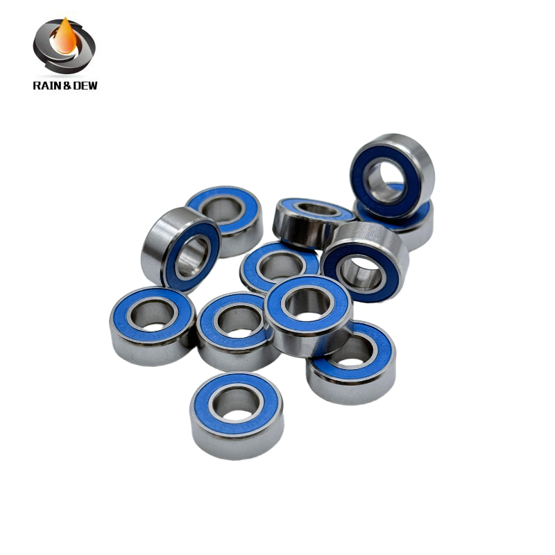 10PCS High-Precision ABEC-7  S686RS-Blue  6x13x5mm Stainless Steel Body & Blue Rubber Seals for Fishing Equipment