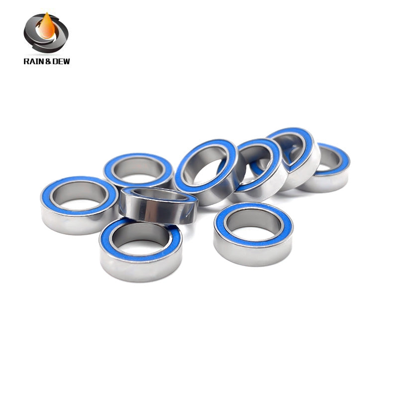 MR137RS-Blue Bearing ABEC-7 (10PCS) 7X13X4 mm Miniature MR137-2RS Ball Bearings Blue Rubber Sealed