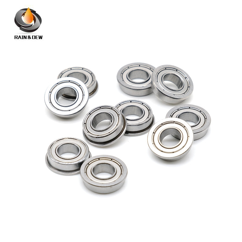 10PCS F687ZZ  7X14X5mm  Miniature Flange Bearings  ABEC-7 Double Metal Shielded,Chrome Steel for 3D Printers & Small Mechanisms