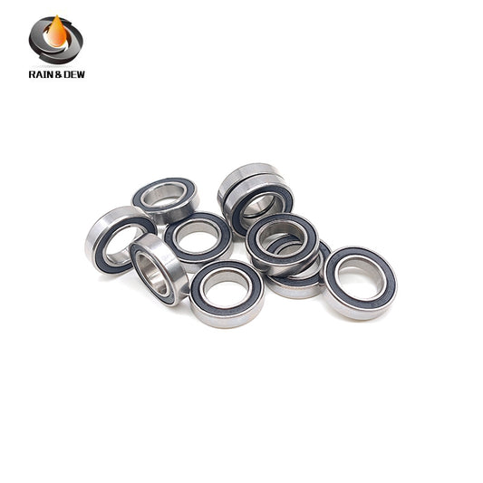 10pcs 6801 2RS Bearing 12x21x5 mm ABEC-7 Metric Thin Section 6801 RS Ball Bearings