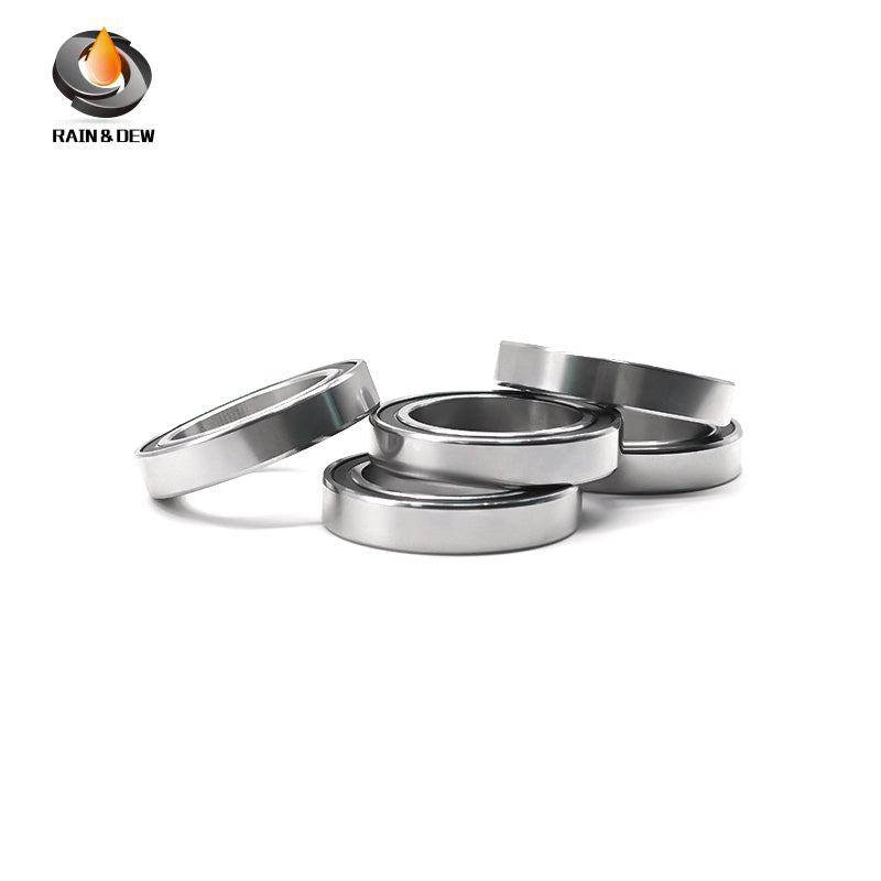 6PCS High-Precision ABEC-7  S6805RS  25x37x7mm Stainless Steel Body & Black Rubber Seals for Fishing Equipment