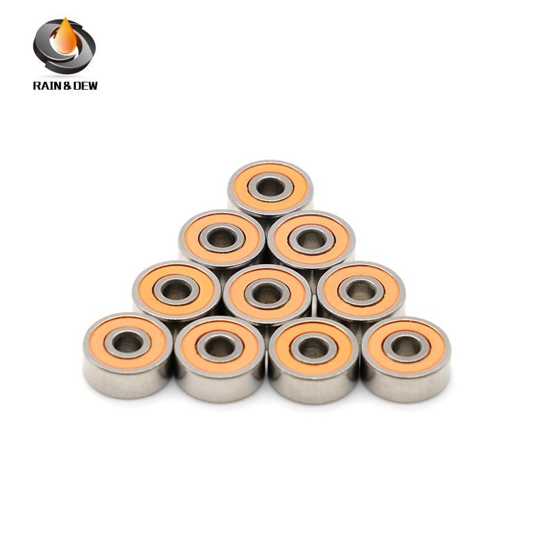 10Pcs SMR104RSCB 4*10*4mm  Stainless Steel hybrid Si3N4 ceramic ball bearing Without Grease Fast Turning  ABEC-7