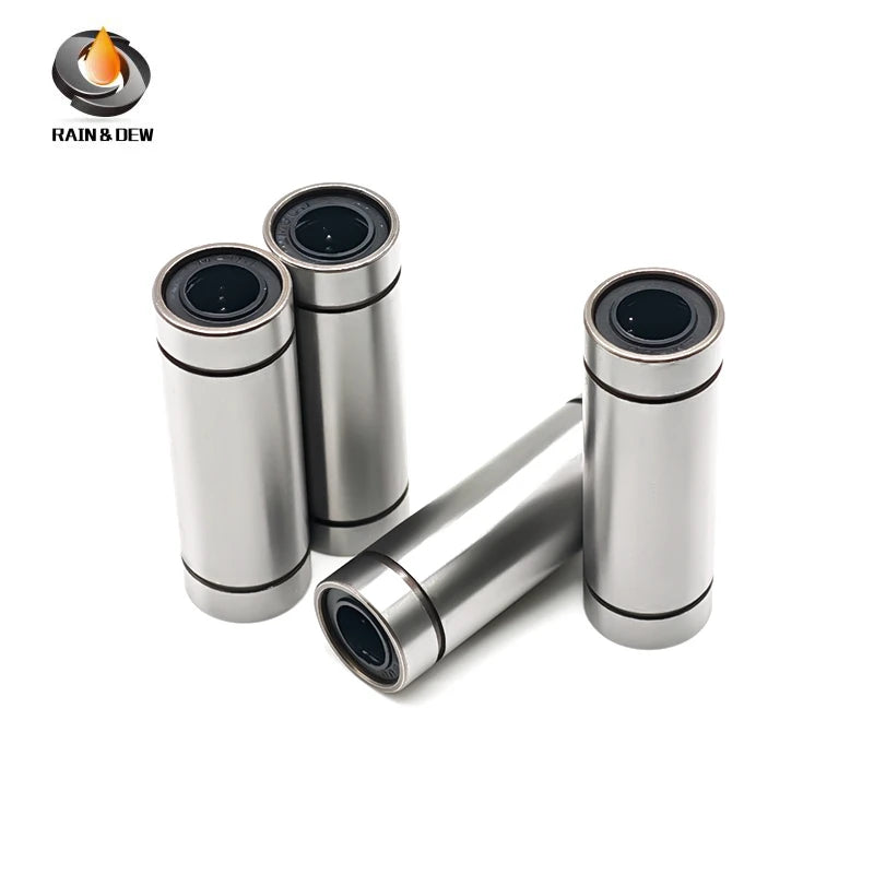 4PCS Long Type Linear Bearings ABEC-7 Double Sealed Chrome Steel Bushings LM8LUU 8X15X45 mm for VORON 1.8