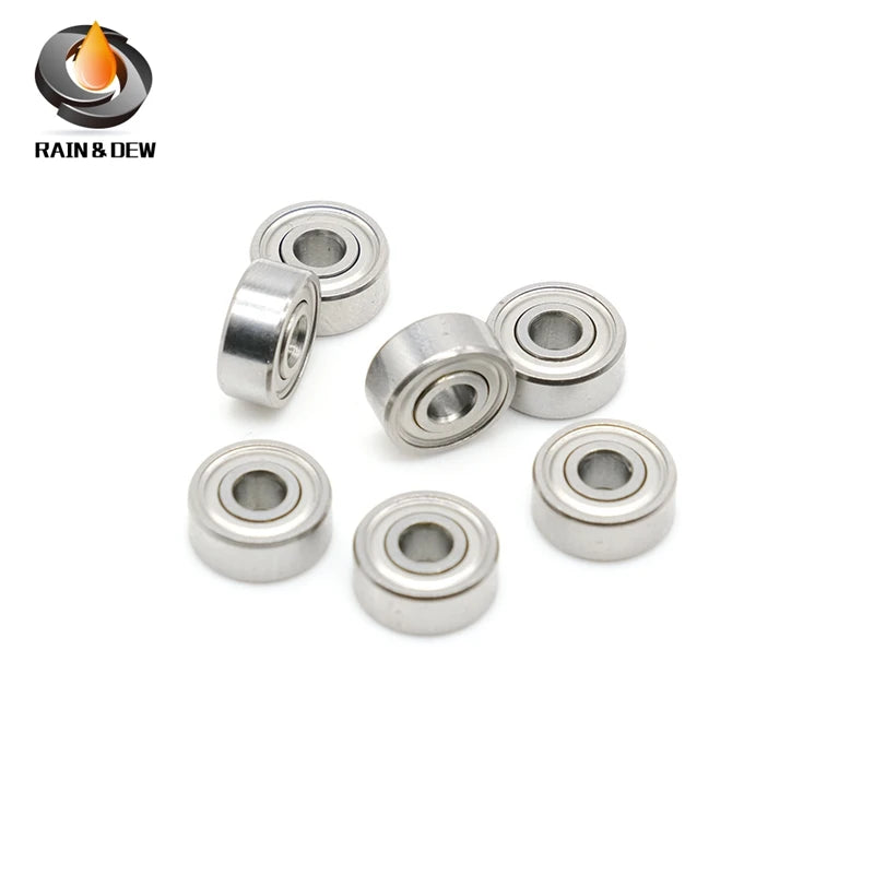10Pcs SR156ZZ	4.762x7.938x3.175mm  ABEC-9 440C Roller Stainless Steel SR156ZZ Ball Bearings