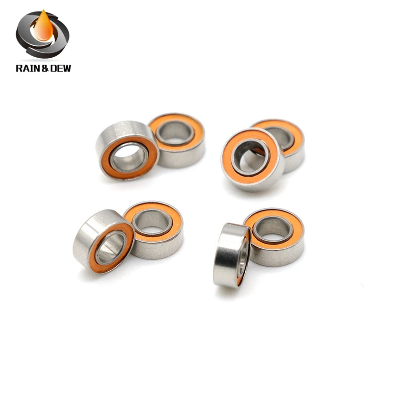 1Pcs SMR 84 2RS CB ABEC-7 4X8X3 mm  Stainless Steel hybrid Si3n4 ceramic ball bearing  Without Grease Fast Turning