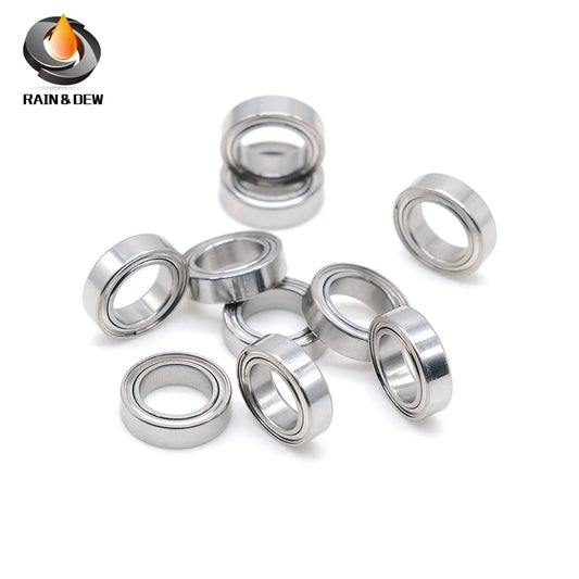 10Pcs MR128ZZ Ball Bearing 8x12x3.5 mm  ABEC-7 Miniature Metric Chrome Steel L-1280ZZ W678ZZA