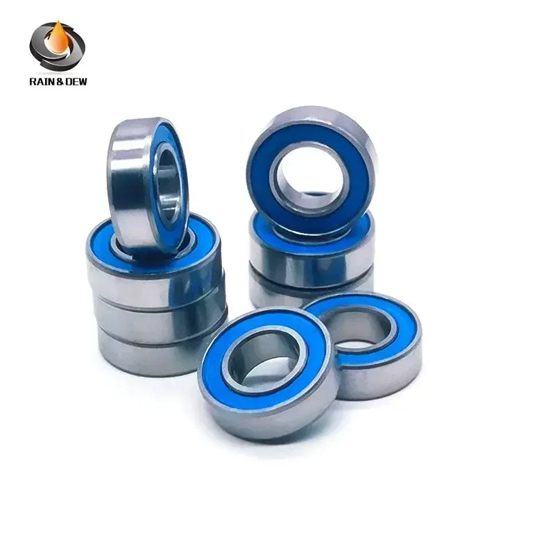 MR85RS-Blue Bearing ABEC-7 (10PCS) 5X8X2.5 mm Miniature MR85-2RS Ball Bearings Blue Rubber Sealed