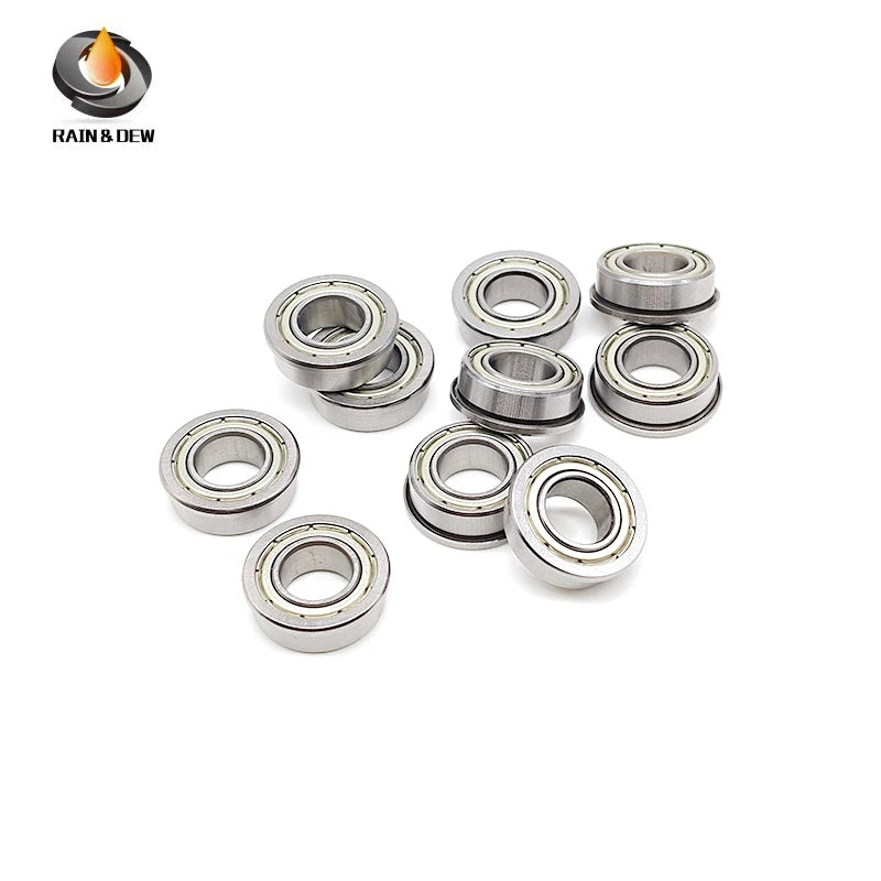 10PCS F63800ZZ 10X19X7 mm Flange Deep Groove Ball Bearing F63800 F63800Z 10x19x7mm Flanged bearing